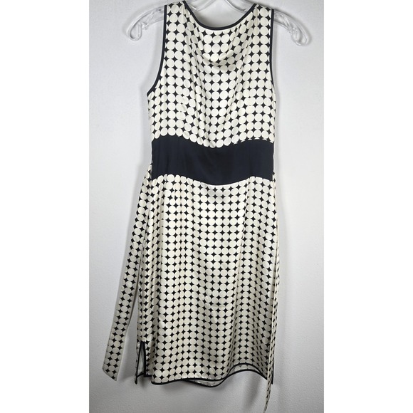 Talbots‎ Petite Pure Silk Sleeveless Dress 4P Belt Lined Diamond - Picture 1 of 11